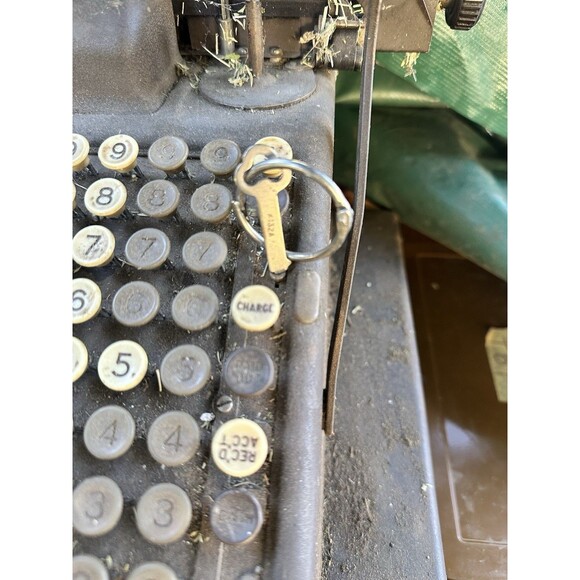 VINTAGE BURROUGHS CASH REGISTER Adding Machine Early Americana American West - Picture 2 of 6